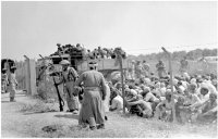 Palmach Troups gathering Palestinians from al-Ramel to be ready for displacement, 6 july 1948. (©Ariella Azoulay)
