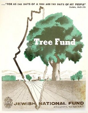 JNF Poster - Coutesy of the Palestine Poster Project 