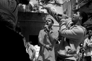 Bad Luck performing in Dheisheh refuge camp
