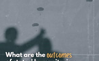 What are the outcomes of states&rsquo; humanitarian aid airdrops?