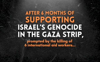 After 6 months of supporting Israel&rsquo;s Genocide in the Gaza Strip