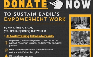 DONATE NOW to help Sustain BADIL's Work