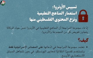 تسييس الأونروا: استعمار المناهج التعليمية ونزع المحتوى الفلسطيني منها