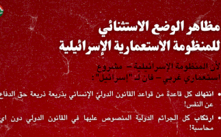 الوضع الاستثنائي للمنظومة الاستعمارية الإسرائيلية