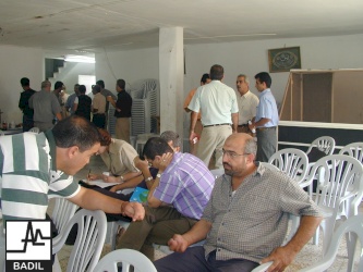 لجنة التحقيق البريطانية حول خيار اللاجئين الفلسطينيين تلتقي بممثلي اللاجئين الفلسطينيين (تنظيم مركز بديل ، أيلول 2000)