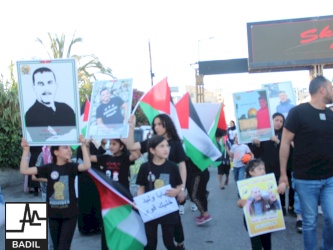 مسيرة الحرية لوليد دقة وعاصف الرفاعي وجميع الأسرى المرضى 