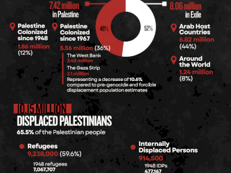 Palestinian Refugees and IDPs Worldwide: by the end of 2025