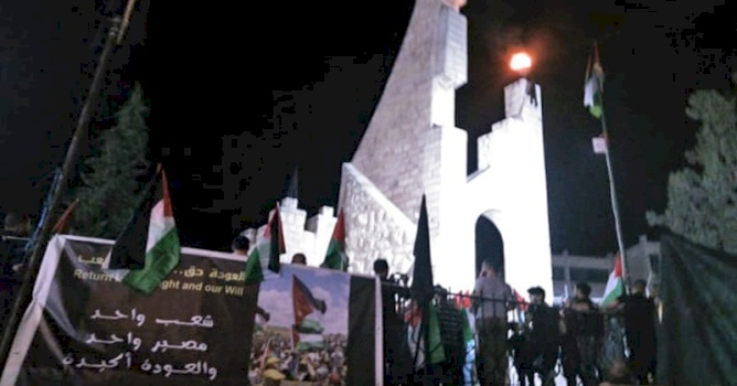 (١٥ أيار ٢٠٢٠) في مواجهة النكبة ال٧٢: الفلسطينيون يتوحدون وفلسطين تضيء شعلة العودة