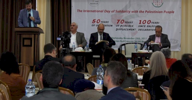(٢٩ تشرين ثاني ٢٠١٧) شبكة المنظمات الأهلية ومجلس منظمات حقوق الإنسان ينظمان فعالية بمناسبة اليوم العالمي للتضامن مع الشعب الفلسطيني