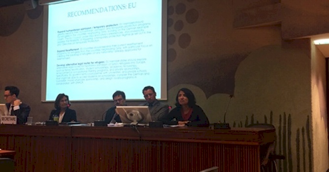 BADIL side event in Geneva on Syrian Refugee Crisis