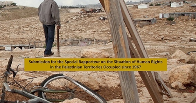 Israel&rsquo;s Forcible Transfer of Palestinian Bedouin: Forced Displacement as a Pillar of Colonialism and Apartheid Submission for the Special Rapporteur on the Situation of Human Rights in the Palestinian Territory Occupied since 1967 