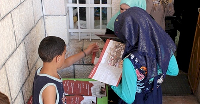 فعالية في حي "تل الرميدة" عن سياسات التهجير ألقسري