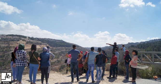 BADIL delivers an educational tour of the western and southern villages of Bethlehem as part of the Visualizing Jerusalem Project