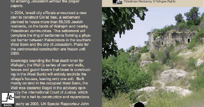 Resources for Journalists on Palestinian Refugees & IDPs