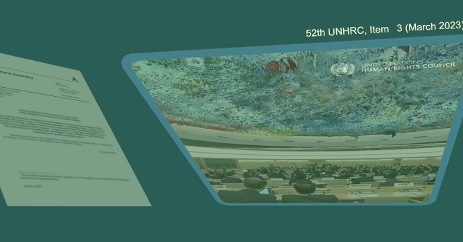BADIL&rsquo;s Engagement in the 52th UNHRC, Under Item 3