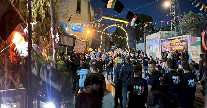 51 locations light up the Flame of Return under the slogan: "75 years of Ongoing Nakba... 75 years of Ongoing Resistance"