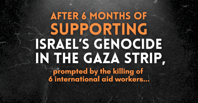 After 6 months of supporting Israel&rsquo;s Genocide in the Gaza Strip