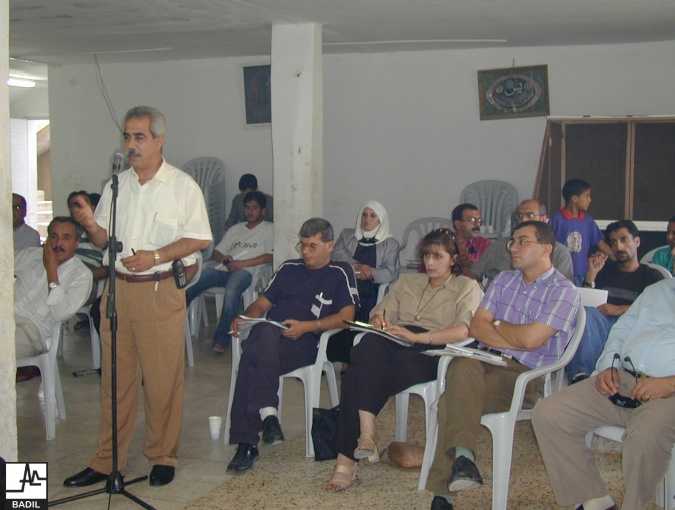 لجنة التحقيق البريطانية حول خيار اللاجئين الفلسطينيين تلتقي بممثلي اللاجئين الفلسطينيين (تنظيم مركز بديل ، أيلول 2000)