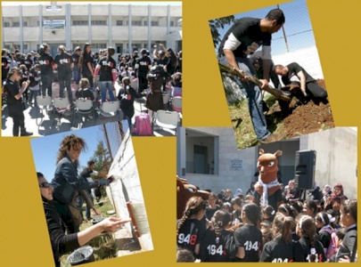 إحياءً لذكرى يوم الأرض وضمن أنشطة حملة مواجهة التهجير القسري المستمر:  مركز بديل ينفذ يوم عمل تطوعي ومهرجانا تعليميا للأطفال في مدرسة بنات عورتا الأساسية