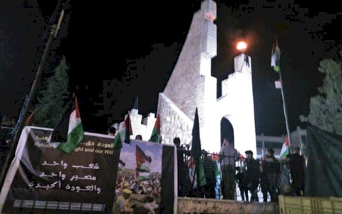 (١٥ أيار ٢٠٢٠) في مواجهة النكبة ال٧٢: الفلسطينيون يتوحدون وفلسطين تضيء شعلة العودة