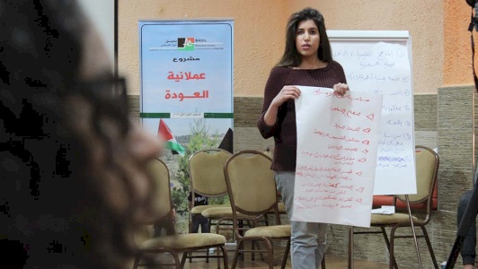 (٥ كانون ثاني ٢٠١٨) ضمن برنامج عملانية العودة: بديل وجمعة المهجرين ينفذان تدريباً مشتركاً 