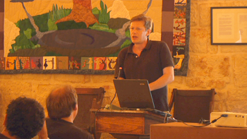 South African anti-Apartheid Activist Addresses Palestinian Audience