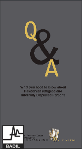 Q and A: What you need to know about Palestinian Refugees and Internally Displaced Persons (2008)