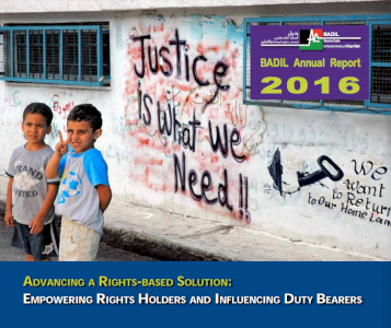 BADIL's Anuual Report 2016