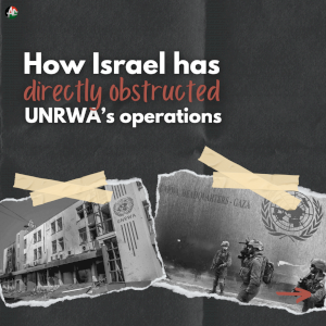 How Israeli has directly obstructed UNRWA's operations?