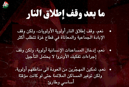 وقف إطلاق النار ليس كافياً - وقف الإبادة والمعاناة بشكل كامل