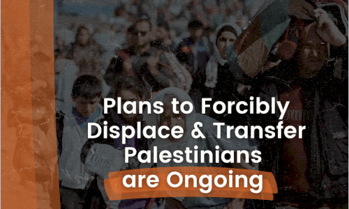 Plans to Forcibly Transfer Palestinians are Still Ongoing