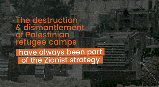 Dismantling of Refugee Camps was always part of the Zionist Strategy