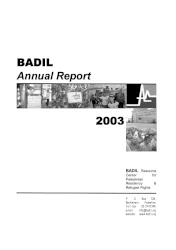 BADIL's Anuual Report 2003