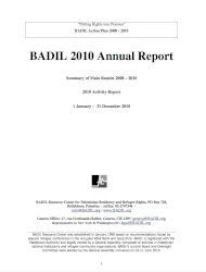BADIL's Annual Report 2010